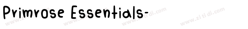 Primrose Essentials字体转换
